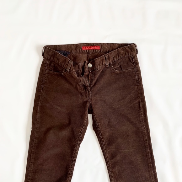 FCUK French Connection UK Sienna Brown Boot Cut Corduroy Pants - Picture 4 of 5